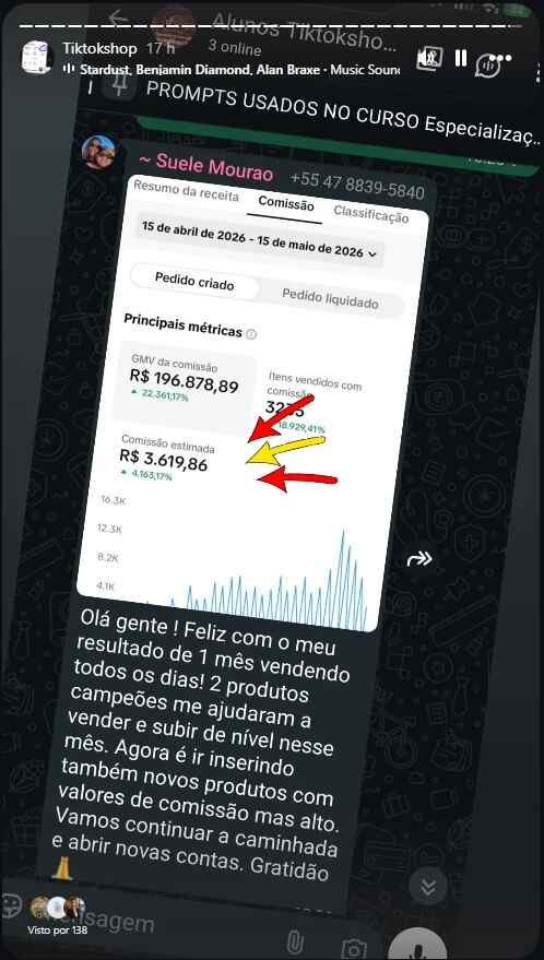 resultado aluno tiktokshop 20