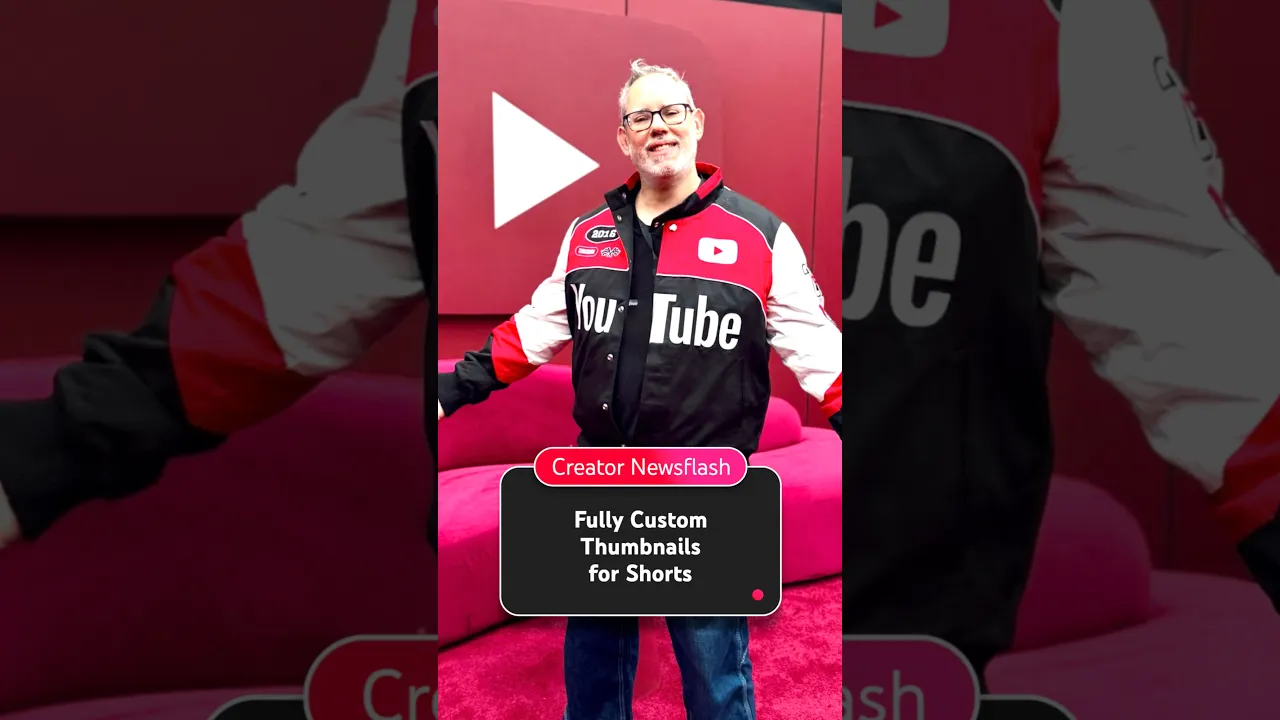 Novos recursos de thumbnails do YouTube YouTube Creators apresentando novas opções de thumbnails personalizadas para vídeos Shorts