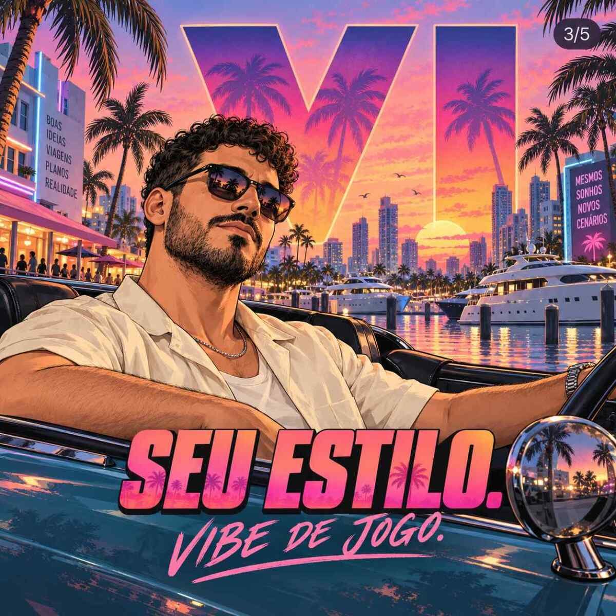 Como transformar sua foto em um pôster estilo GTA 6 com IA