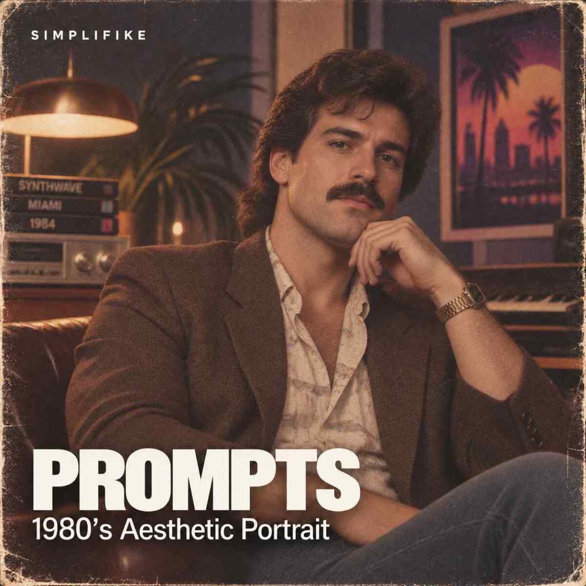 Foto anos 80 com IA Foto anos 80 com IA