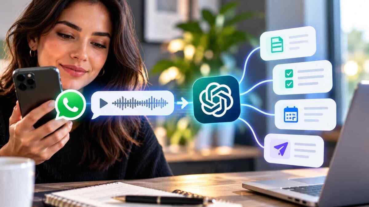 Como transcrever áudio do WhatsApp e reuniões com IA