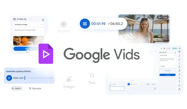 Google Vids e criação de vídeos com IA Google Vids com recursos para criar editar e compartilhar vídeos usando inteligência artificial