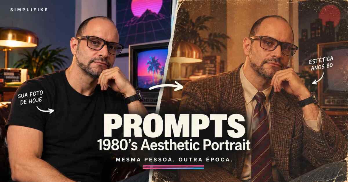 Foto anos 80 com IA