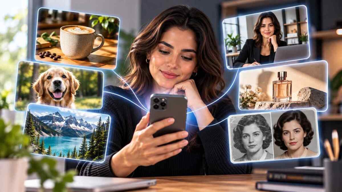 Aplicativos de inteligência artificial sendo usados para criar e editar diferentes tipos de fotografia